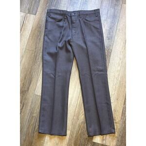 Vintage Levi’s Tex Twill Pants 38X31 Dusty Brown 90s USA Made 100% Dacron EUC